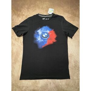 Puma BMW Mortorsport T-Shirt Medium Black Graphic Racing Tee Forever Better NWT